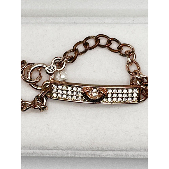 Juicy Couture Rose Gold Bracelet Pave Stone Bar Bracelet - Picture 5 of 5